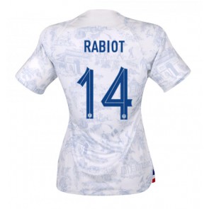 Maillot de foot France Adrien Rabiot #14 Extérieur Femmes Monde 2022 Manches Courte